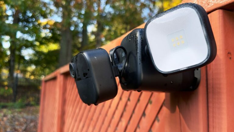 This battery-powered floodlight camera is exactly what my dark yard needed