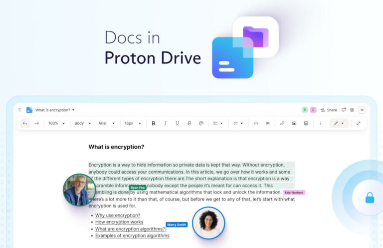 Proton brings more encrypted collaboration features to its Docs app