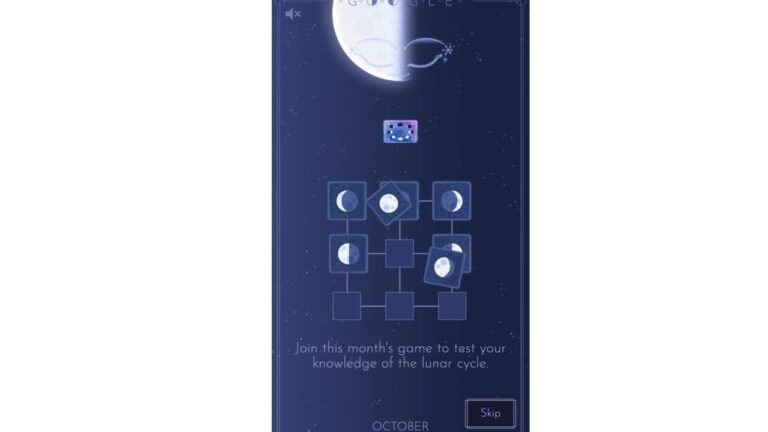 Google Doodles Launches Monthly Recurring Card Game Based On Moon Cycles