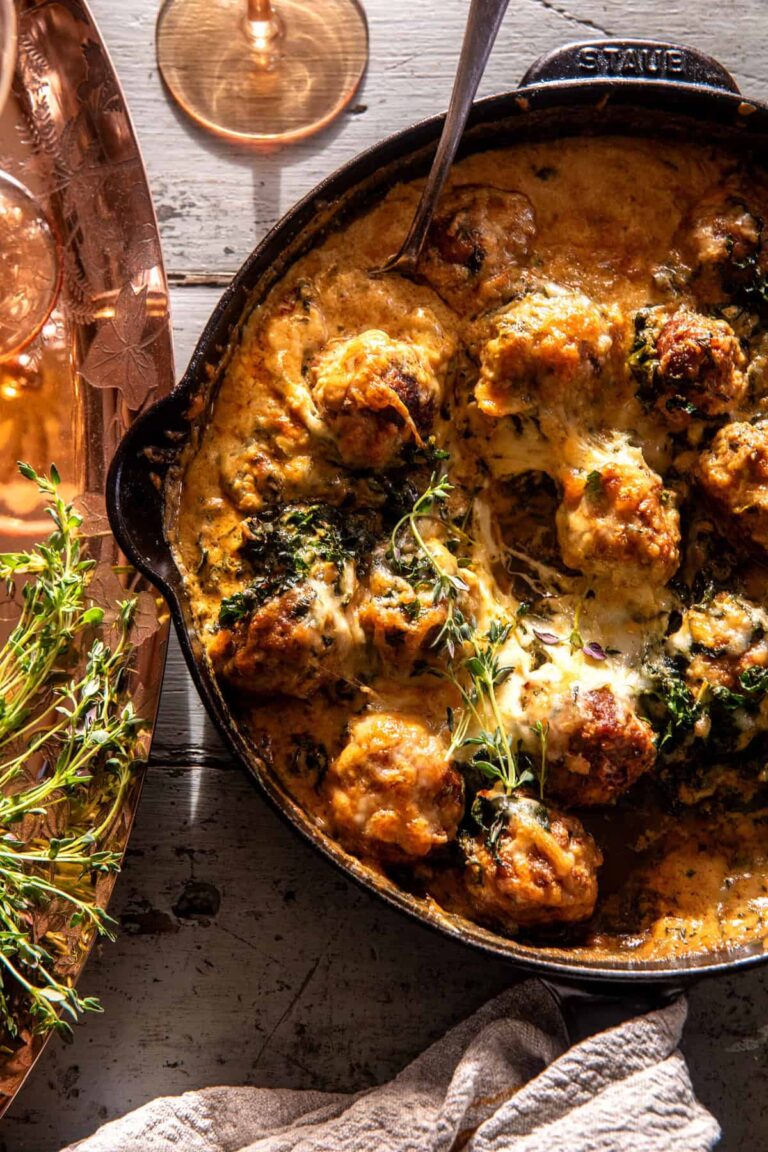 Pesto Zuppa Toscana Meatballs. – Half Baked Harvest