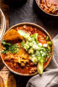 Spicy Buffalo Turkey Chili. – Half Baked Harvest