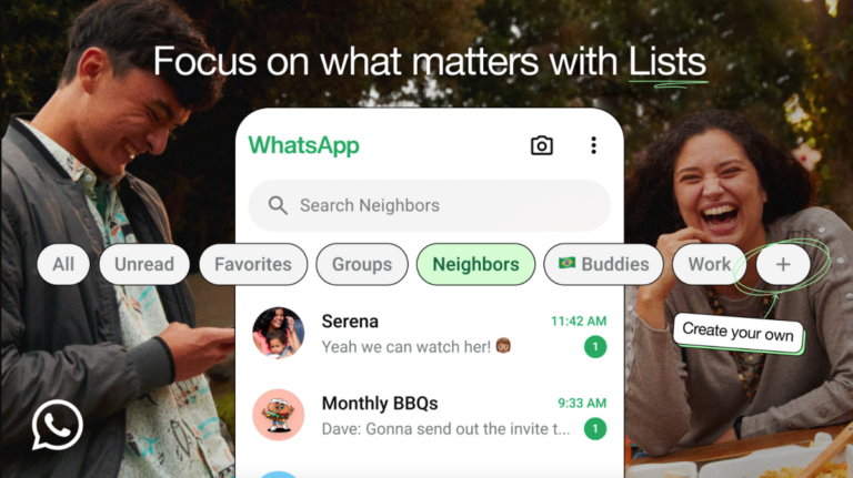 WhatsApp custom lists are here to help you keep track of convos