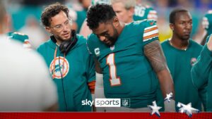 Tua Tagovailoa: Miami Dolphins quarterback cleared to return to training after concussion and could play vs Arizona Cardinals | NFL News