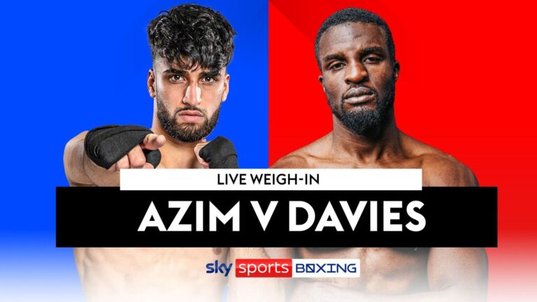 Adam Azim vs Ohara Davies: Weigh-in ahead of crunch clash along with Dan Azeez vs Lewis Edmondson, Anthony Yarde vs Ralfs Vilcans | Boxing News