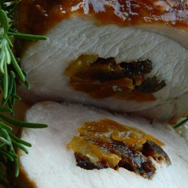 Fruit-Stuffed Pork Loin Recipe