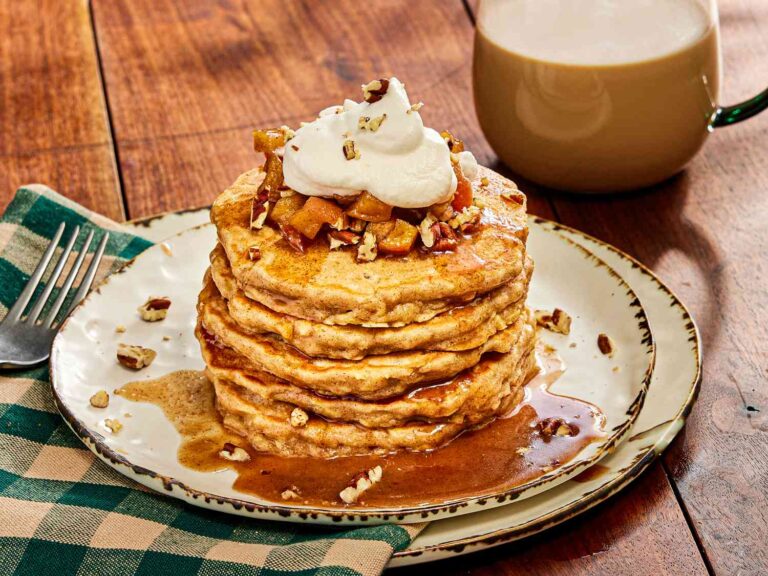 Pancakes Meet Apple Pie in Our Favorite Fall Breakfast