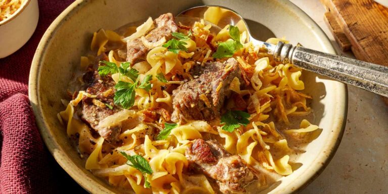 French Onion Beef and Noodles Recipe