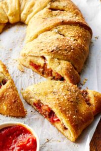 Pizza Stuffed Crescent Ring Recipe