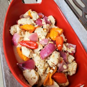 Sheet Pan Chicken Breast with Feta and Vegetables