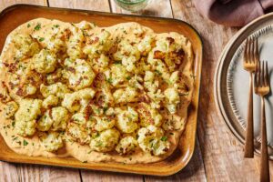 Roasted Cauliflower with Tahini