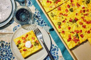 Sheet-Pan Loaded Quiche