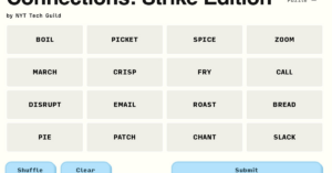 Striking NYT tech workers made a custom Connections so you don’t cross the picket line