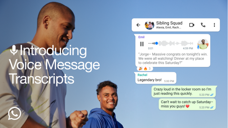 WhatsApp adds voice message transcripts