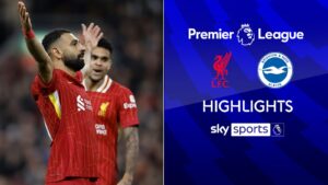 Liverpool top PL table in late Brighton victory