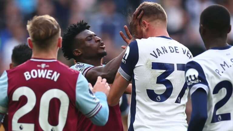 Mohammed Kudus: West Ham winger given additional two-game ban after Tottenham red card | Football News