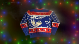 Original Sonic Movie Design Resurrected For Ugly Sweater That You Can Win