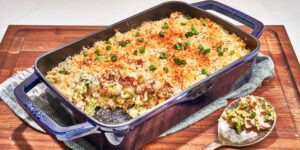 Loaded Bacon Ranch Mac and Cheese Casserole Recipe