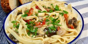 Creamy Brie and Bacon Pasta Recipe