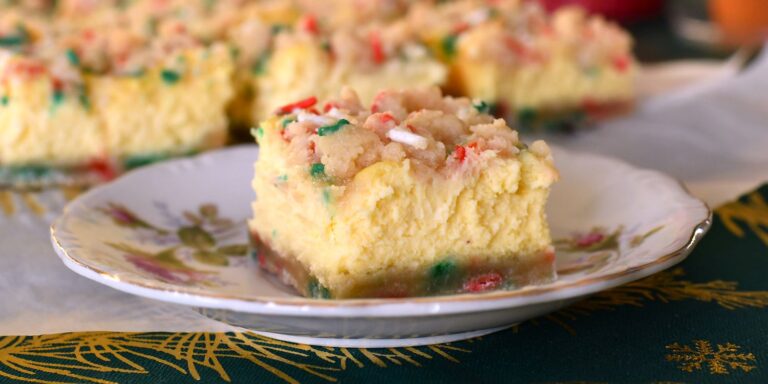 Christmas Cheesecake Bars Recipe