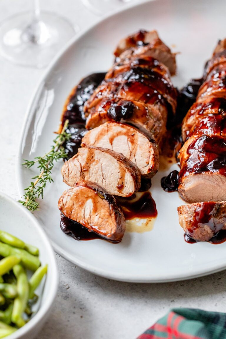 Pork Tenderloin with Cherry Sauce