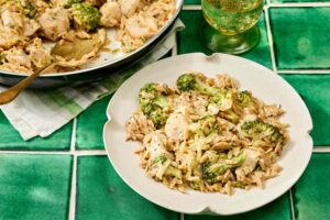 Cheesy One-Pot Chicken-Broccoli Orzo