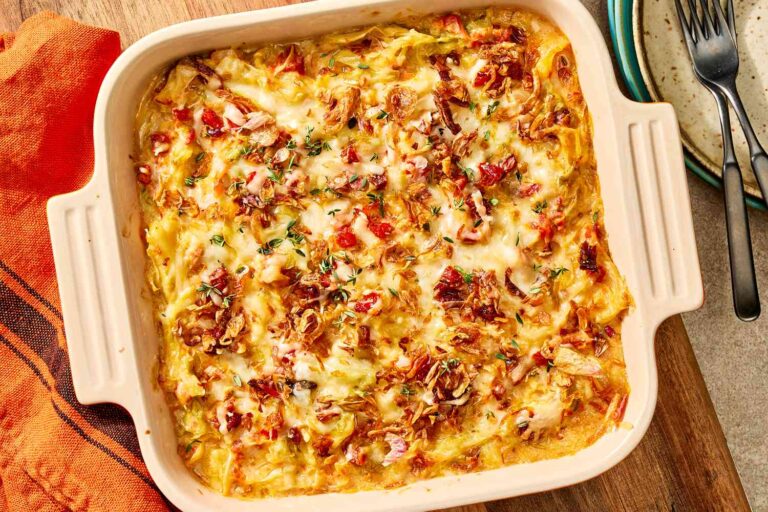 Creamy Cabbage & Sun-Dried Tomato Casserole