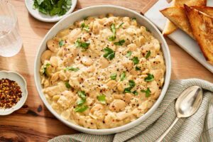 Creamy Garlic-Parmesan Butter Beans