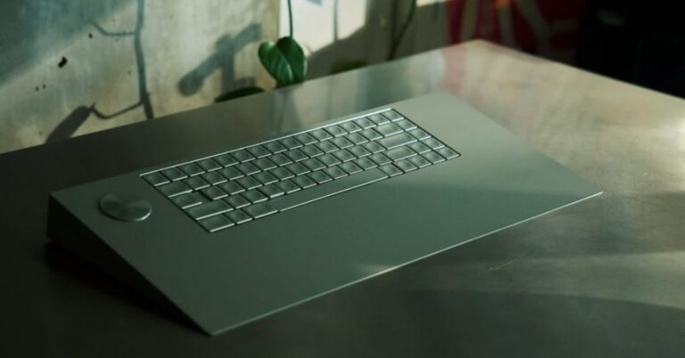 This solid aluminum keyboard costs as much as a MacBook Pro