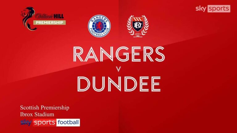 Rangers 1-0 Dundee