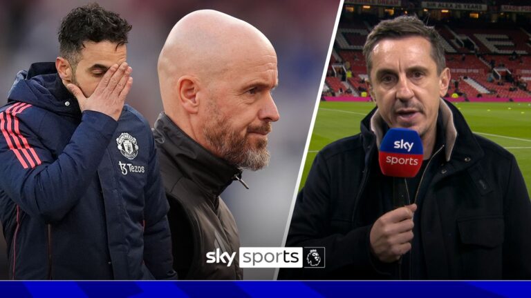 'They've obviously gone backwards' | Neville on Amorim vs Ten Hag so far…