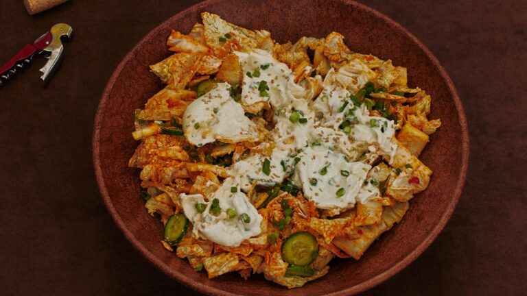 Cabbage and Burrata Salad With Spicy Tahini Recipe