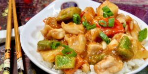 Baked Sweet and Sour Chicken Thighs with Pineapple Recipe