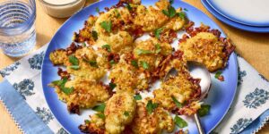 Parmesan-Crusted Smashed Cauliflower Recipe