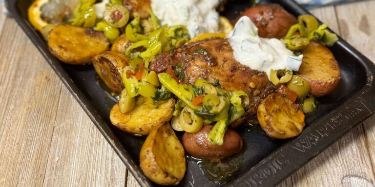 Sheet Pan Lemon Balsamic Chicken and Potatoes Recipe