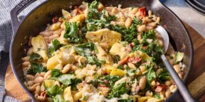 Creamy Tuscan White Bean Skillet Recipe