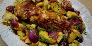 Apple Cider Pork Tenderloin With Sweet Potatoes Recipe