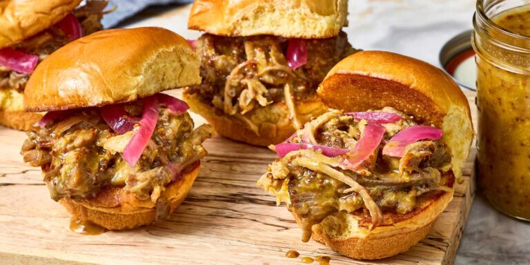 Slow Cooker Honey Mustard Pulled Pork Recipe