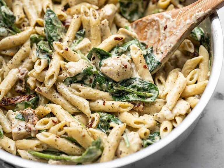 One Pot Creamy Pesto Chicken Pasta Recipe