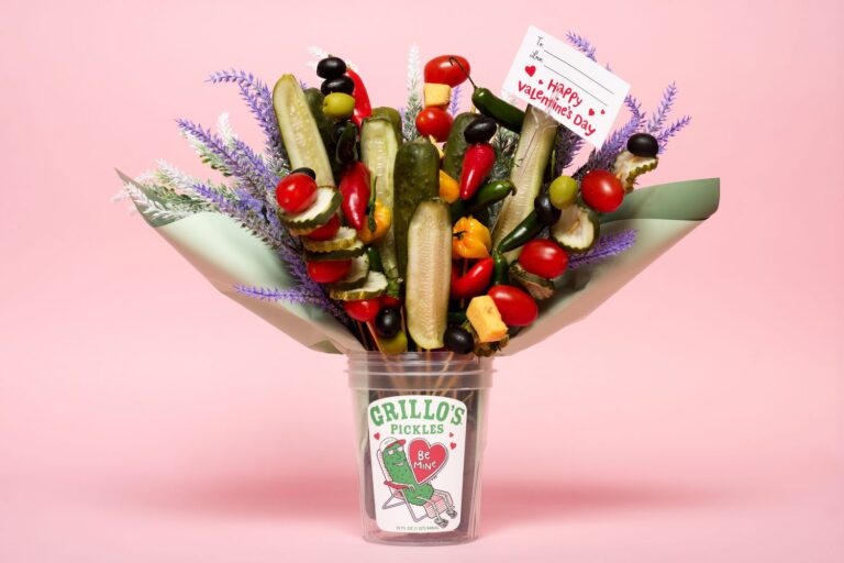 Grillo’s Brings Back Its Pickle Bouquet for Valentine’s Day