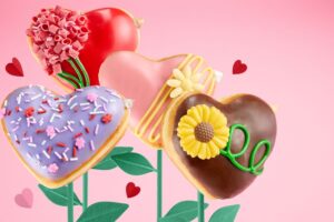 Krispy Kreme Unveils Heart-Shaped Doughnuts for Valentine’s Day