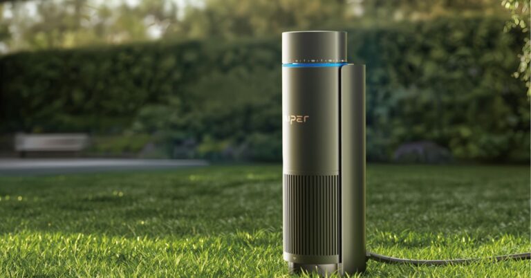 Aiper’s smart sprinkler limits its spray to a map of your lawn