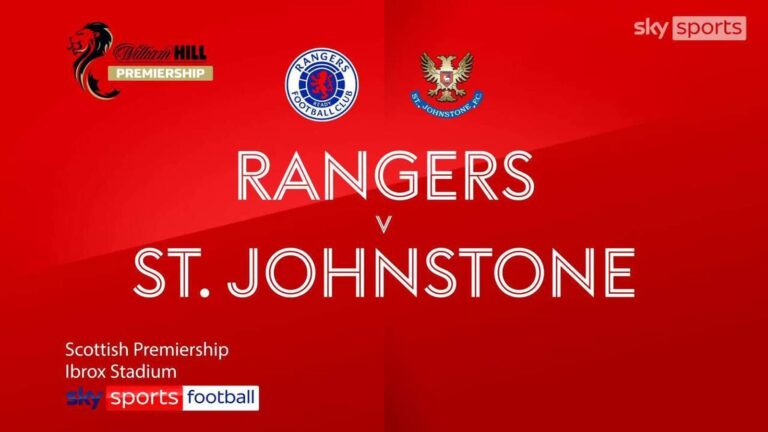 Rangers 3-1 St Johnstone