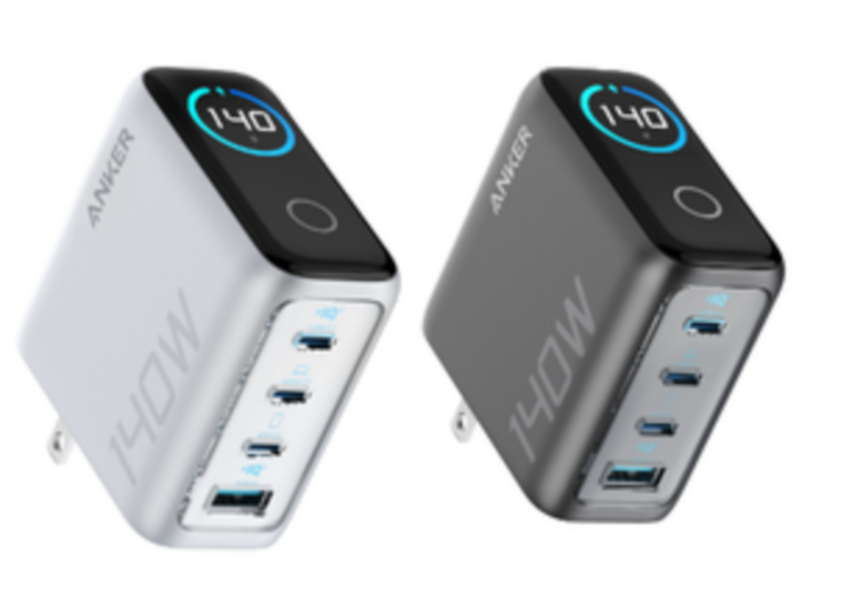 Anker’s new 140W wall charger features a handy display