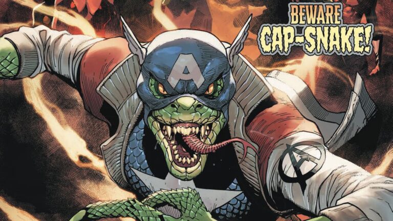 Steve Rogers is no more, now there is only Cap-Snake! Check out a first look at the final issue of Avengers Assemble