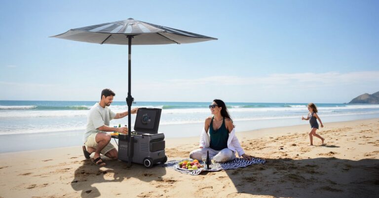 Anker’s solar umbrella uses next-gen perovskite cells to keep a longer charge