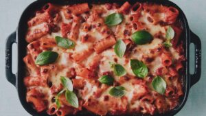 Shortcut Baked Rigatoni With Spicy Italian Sausage Recipe