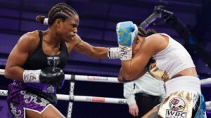 Caroline Dubois hammers Jessica Camara over two rounds, but is held to technical draw after accidental head clash | Boxing News