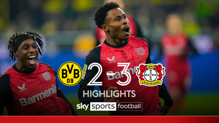 Leverkusen beat Dortmund in thriller for NINTH straight win in all competitions