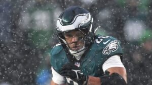 Los Angeles Rams 22-28 Philadelphia Eagles: Saquon Barkley stars in the snow as Eagles reach NFC Championship Game | NFL News