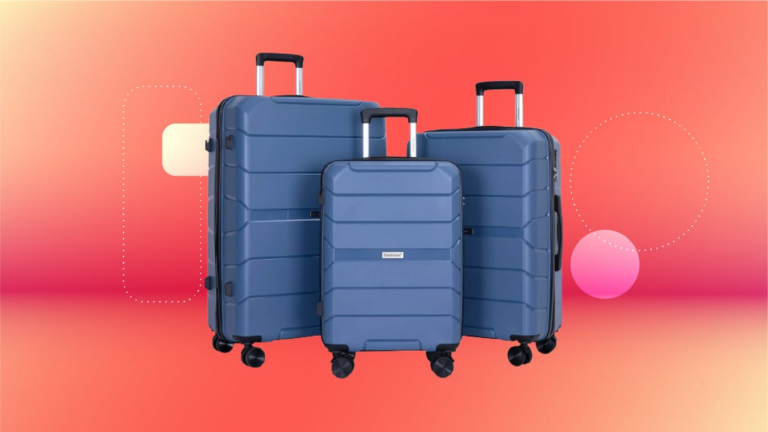 Jetsetting in 2025? Get This Travelhouse 3-Piece Hardside Luggage Set for Just $85